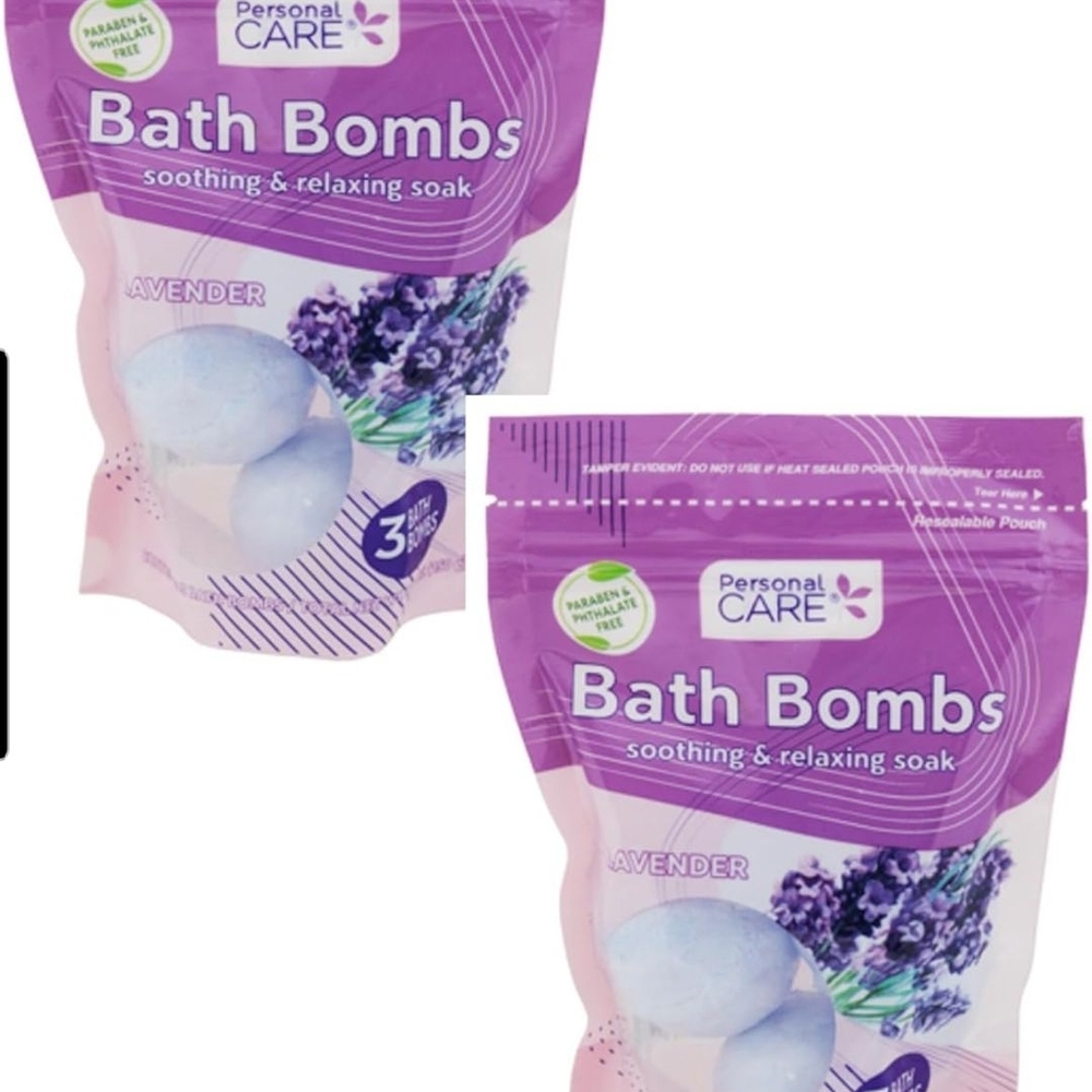Personal Purple Bath Soak & Bubbles 3 Bags Total Bath Bombs
